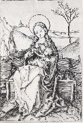 Albrecht Durer The Virgin on a grassy bench oil painting